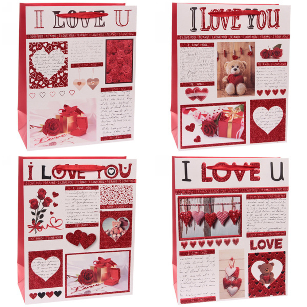 Пакет подарочный «Любовь» 32*26*12 см