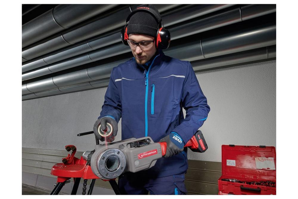 Аккумуляторный резьбонарезной клупп Rothenberger SUPERTRONIC 2000 E, комплект D 1/2 - 2"