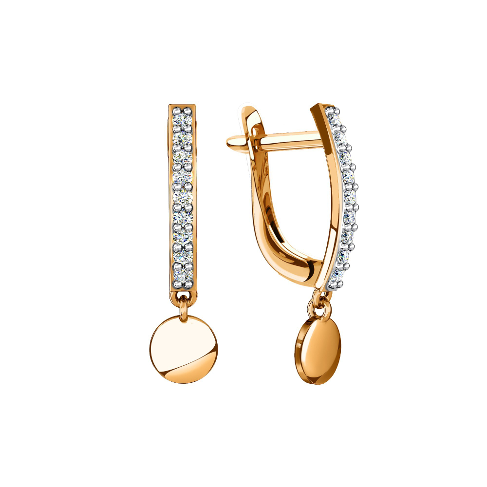 Серьги из золота 585 пробы