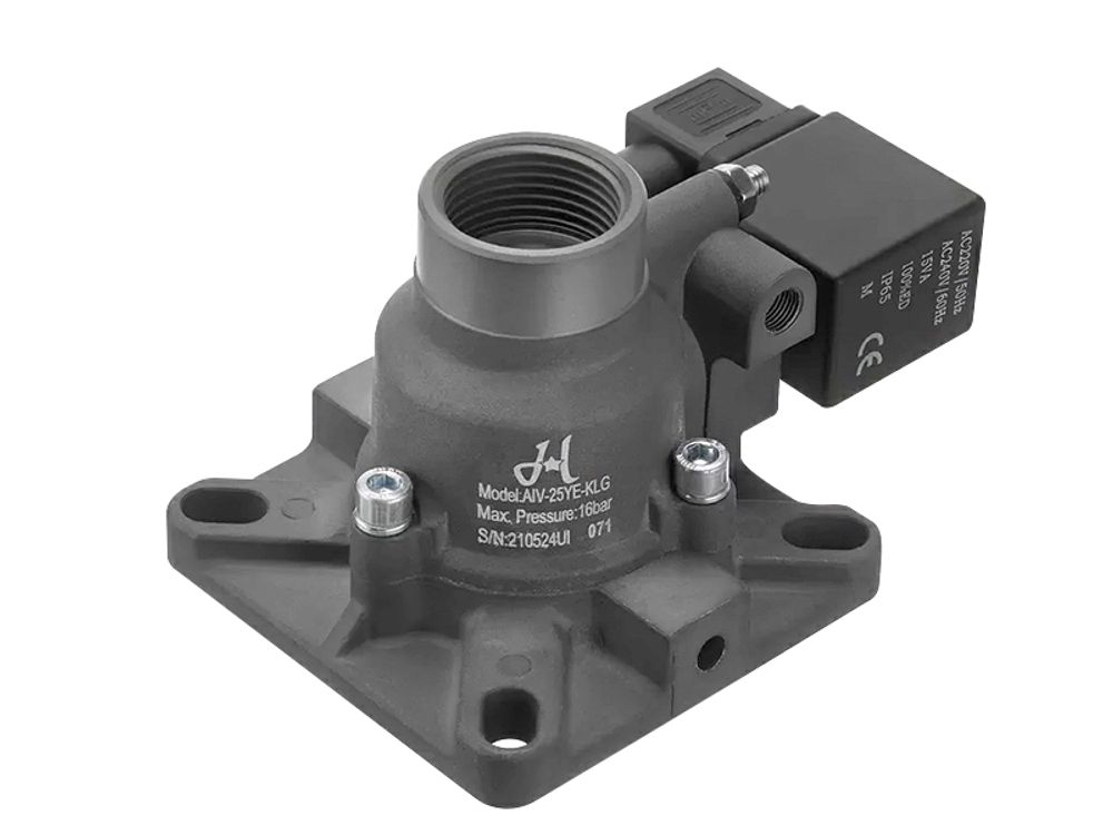 Всасывающий клапан для винтового компрессора: 220В | D25 мм | до 16 бар | Red Star AIV-25YE-KLG