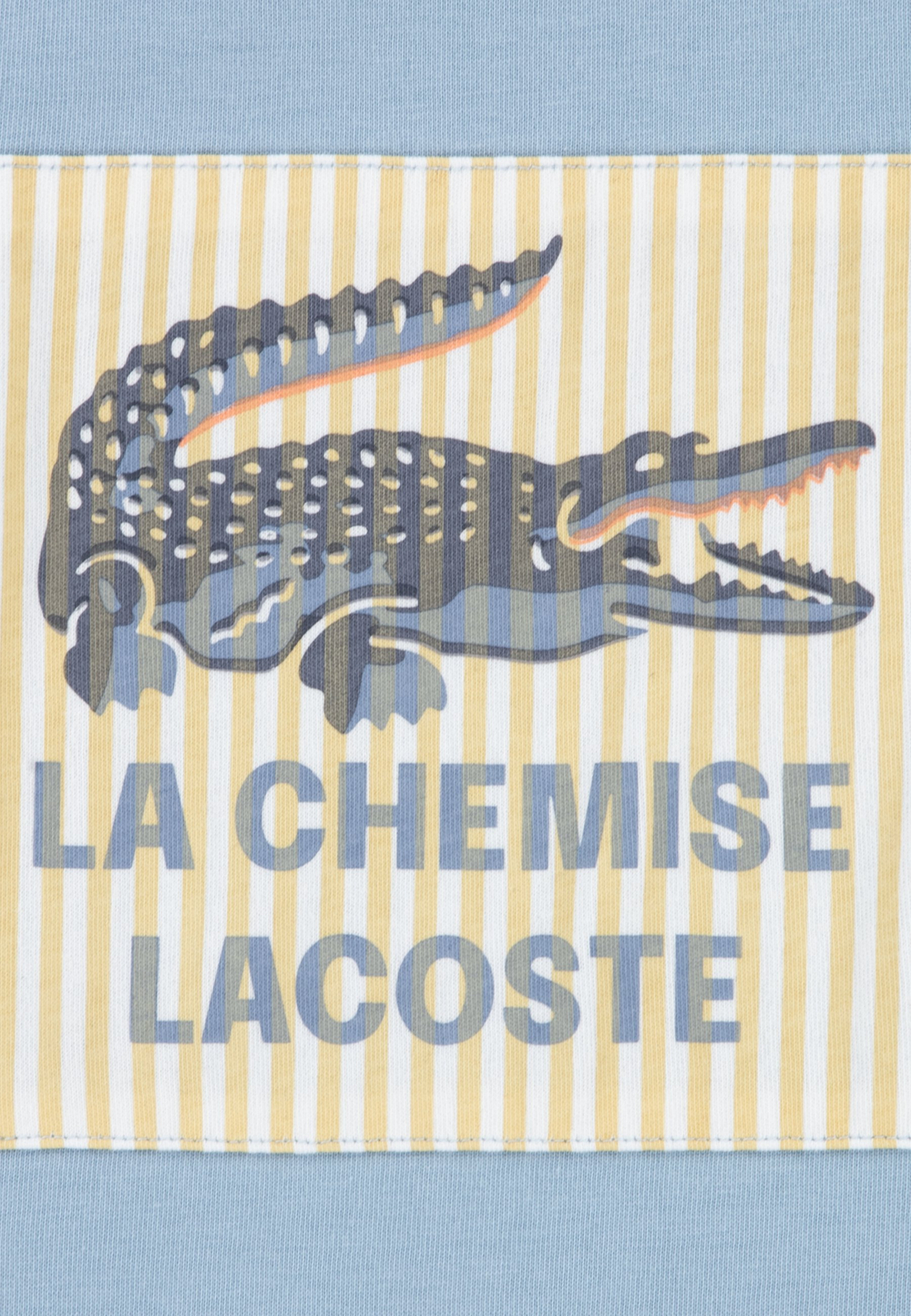 Lacoste APPLIQUE TEE - Футболка с принтом - Голубой