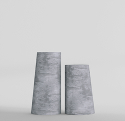 Кашпо, коллекция Concrete, форма DUET