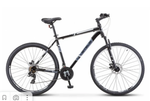 Велосипед 27.5" STELS Navigator-700 MD р.17.5" черный/белый