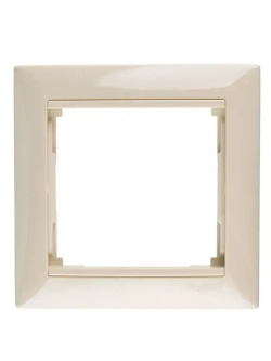 Розетка Legran Vаlena цвет слоновая кость с заземлением (1шт) + рамка 1пост 1шт