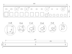 Держатель-органайзер для плоскогубцев, пассатижей, клещей и отверток на 26 предметов