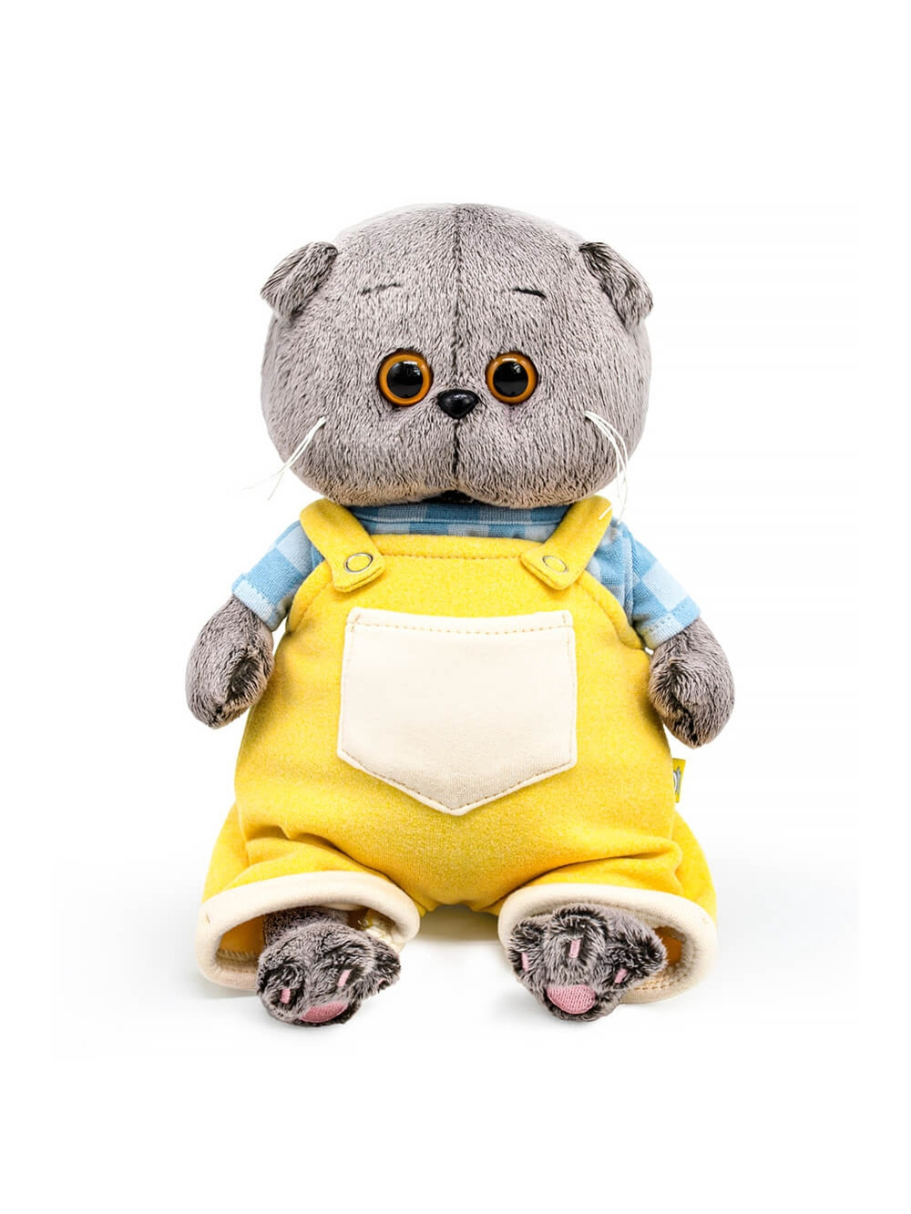 Мягкая игрушка Басик в комбинезоне на лямках 20 см BB-147