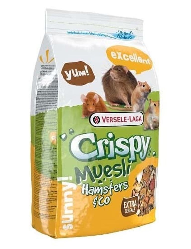 VERSELE-LAGA Crispy Muesli - Hamsters &amp; Co корм для хомяков с вит.E 1 кг