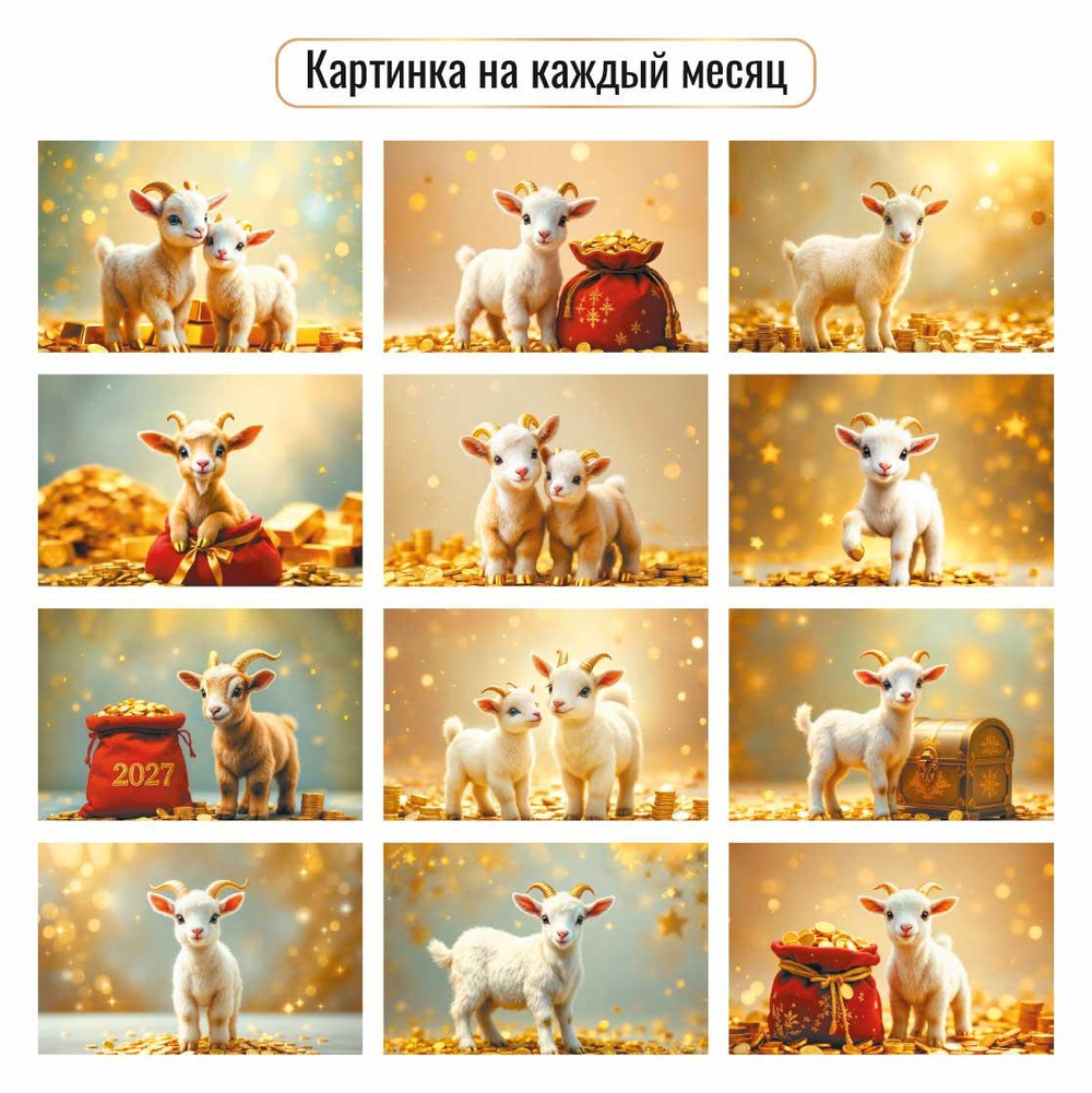 Календарь-домик вертикальный 2027 "Символ года" 10082 (Квадра)