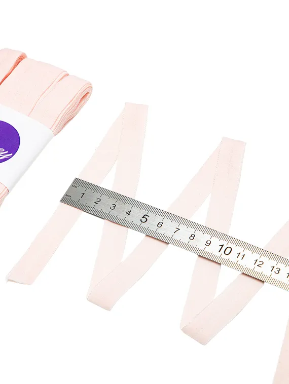 906 626/15 ОПТ Бейка окантовочная Lauma Fabrics, 15 мм, пастельно-розовый 906