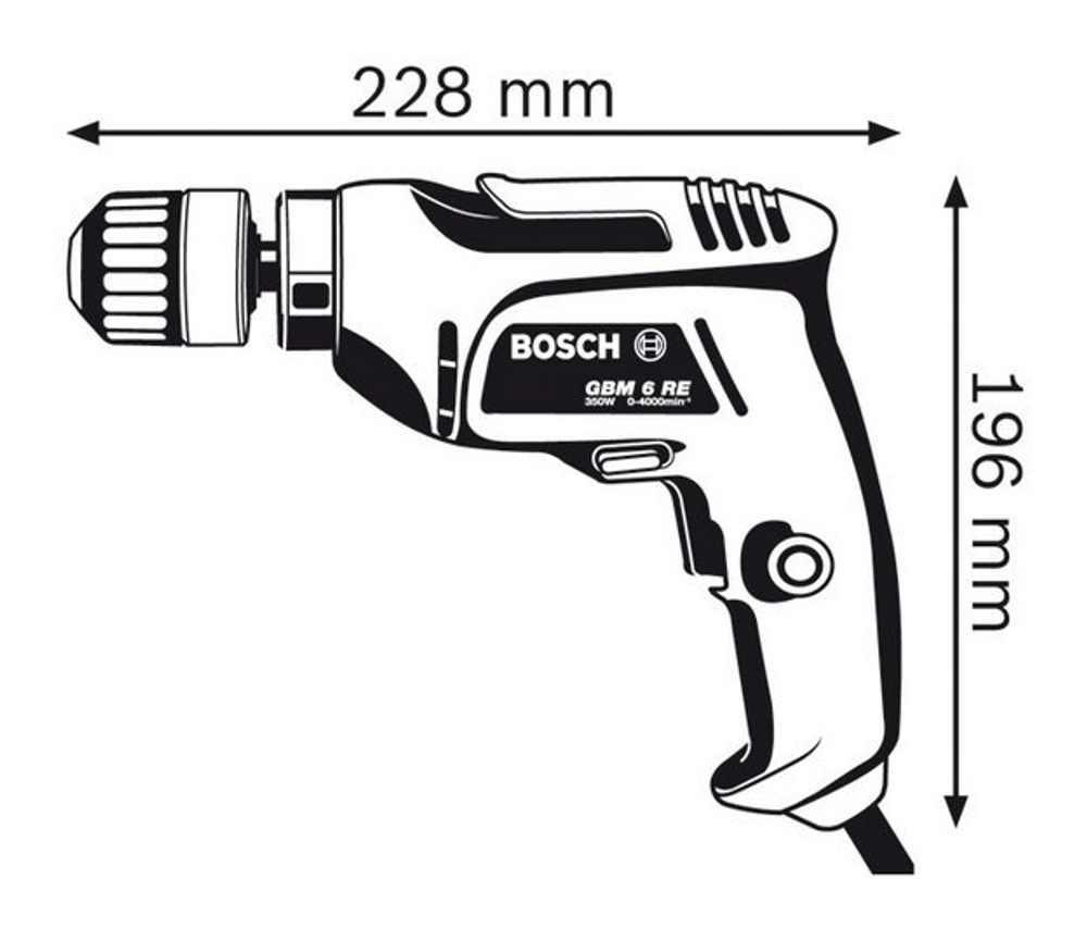 Дрель BOSCH GBM 6 RE 0601472600