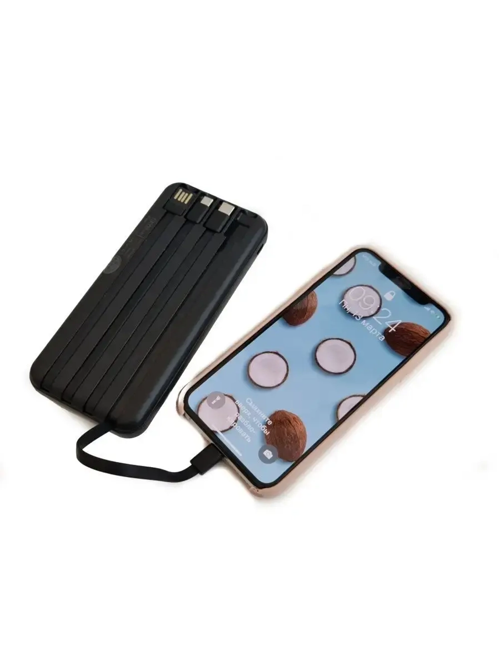 PowerBank 10000 mAh Пауэрбанк Беспроводная зарядка