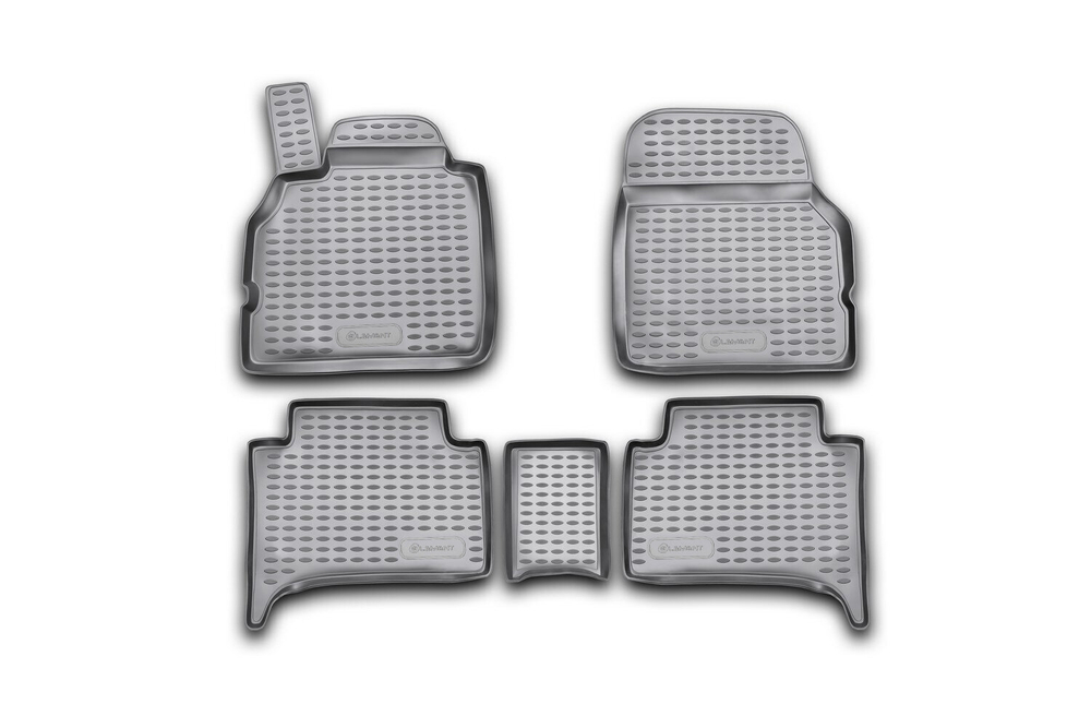 Коврики Standard, в салон RENAULT Scenic (II) 2003-2009, 5 шт. (полиуретан, чёрные) Element.NLC.41.09.210