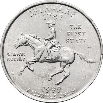 25 центов (1/4 доллара, квотер) 1999 США «Штат Делавэр» (P) 