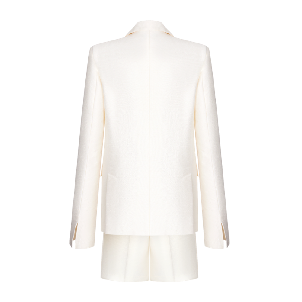 Бермуды с завышенной талией из шелка Дюпион