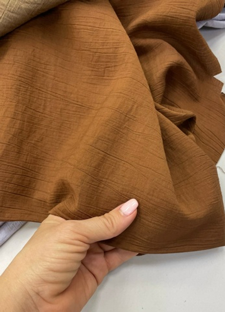 Штапель тергалет терракот