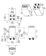 DPDT-VXXT40, Коаксиальный переключатель, DPDT, DC-40 ГГц