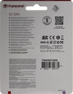 Карта памяти Transcend &lt;TS8GSDC300S&gt; SDHC 8Gb Class 10