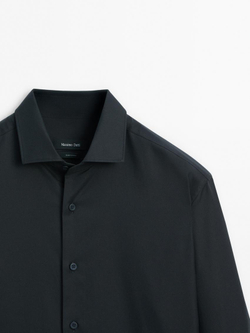 Massimo Dutti Рубашка из 100% хлопка, темно-синий