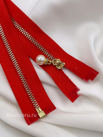 Молния красная золото жемчуг