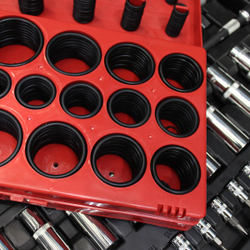 WDK-214042 Набор уплотнительных колец резиновых, черные, 419 шт.