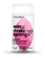 [Solomeya] Спонж для макияжа косметический со срезом РОЗОВЫЙ Flat End Blending Sponge, 1шт