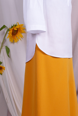 Блузка 1638А, белый #57Б091638А