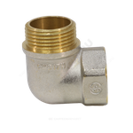 Угольник латунь никель Ду 15 (1/2") ВР/НР 9002 ГОСТ 32585-2013 Aquasfera 9002-01