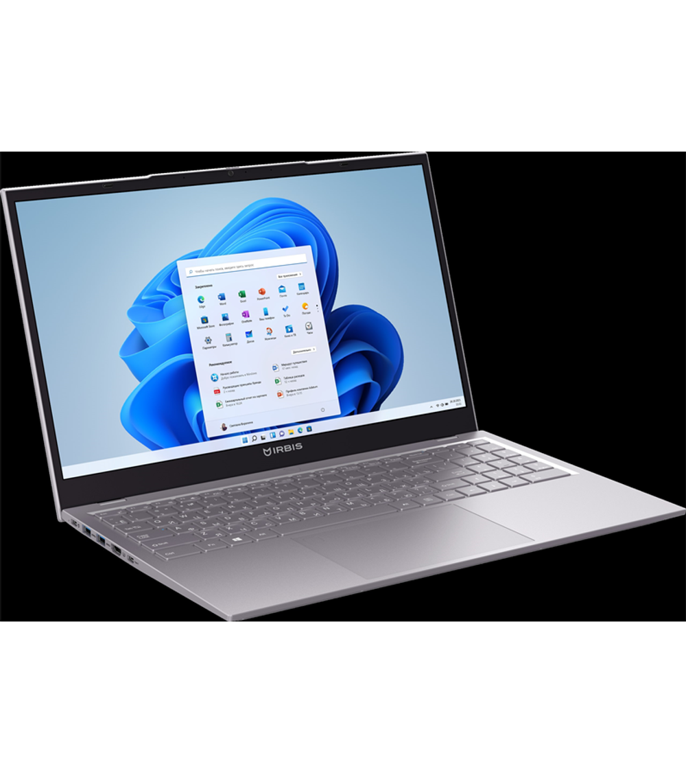 IRBIS 15N 15.6" FHD (1920x1080) IPS AG,Core i3-1115G4,8Gb DDR4-3200(1),256Gb SSD,Wi-Fi 6+BT 5,5300mAh,Metal Case,Kbd Backlit,1.77kg,Grey,3y warranty,Win11Pro