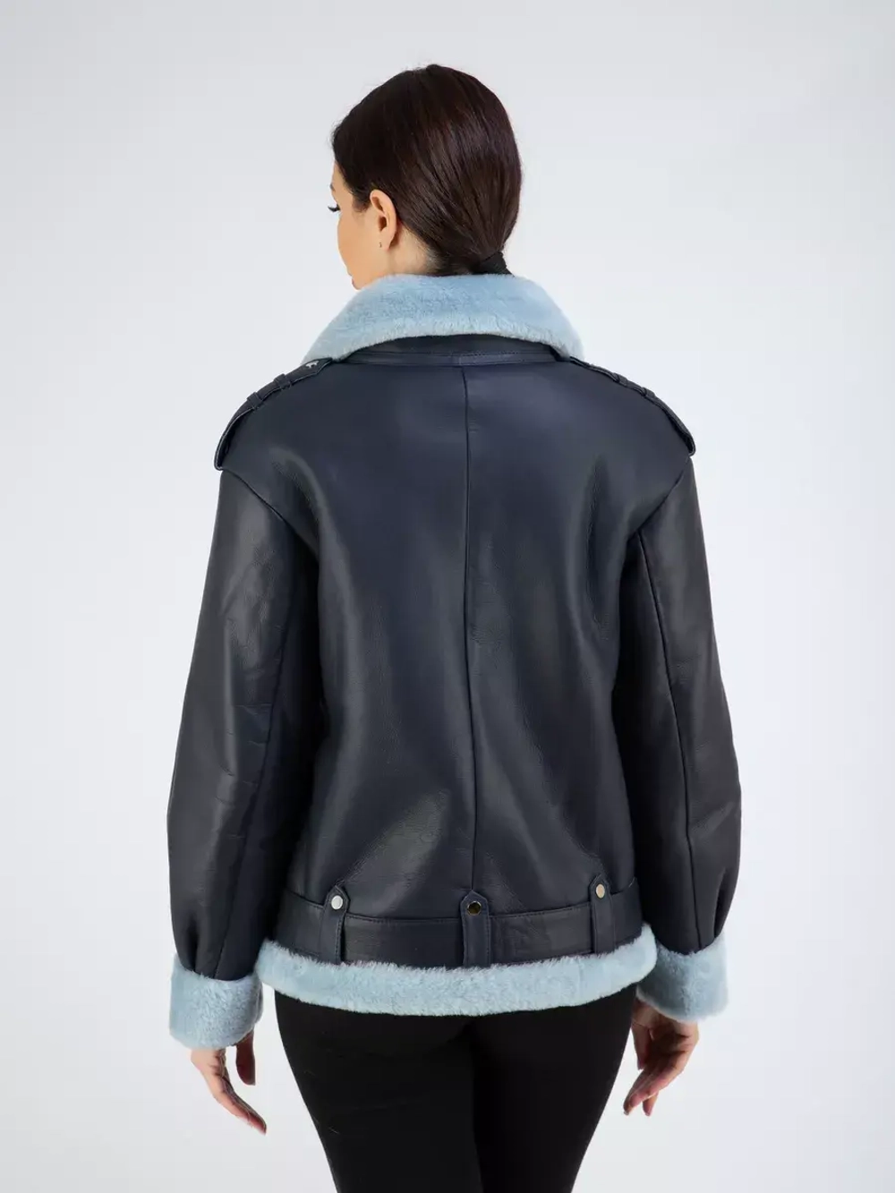 Дубленка авиатор натуральная зимняя