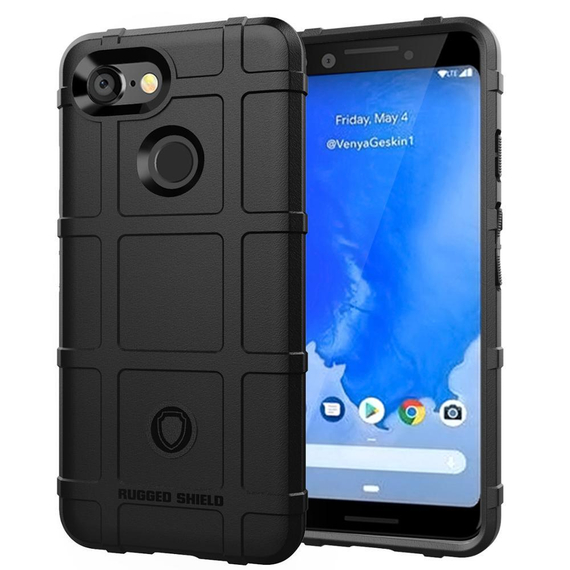 Чехол на Google Pixel 3 цвет Black (черный), серия Armor от Caseport