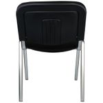 Стул Helmi "Изо" HL-F01, офисный, каркас хром, текстиль, черный