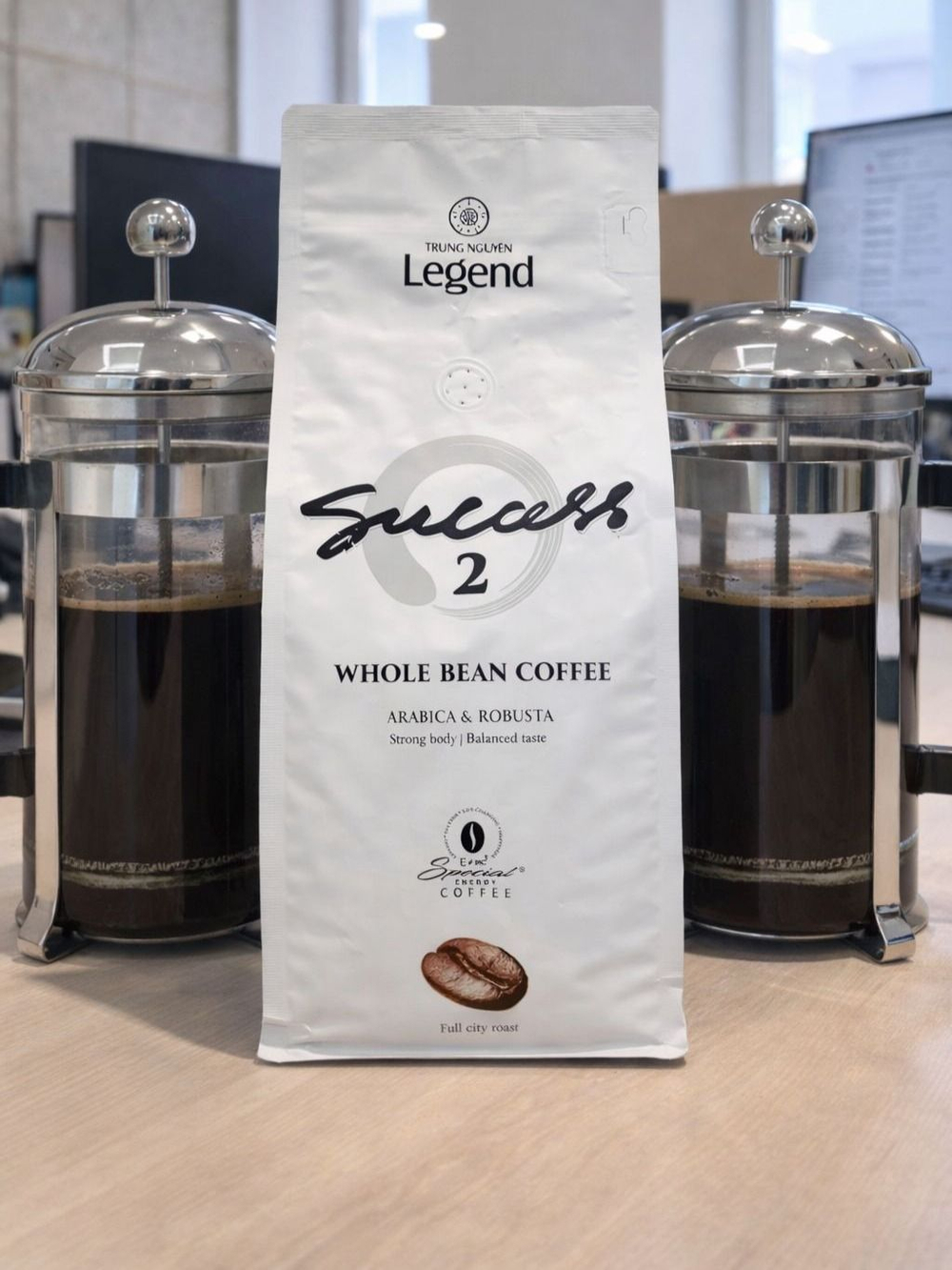 Вьетнамский зерновой кофе темный крепкий Trung Nguyen Legend Success №2 (Успех 2), 1000 г