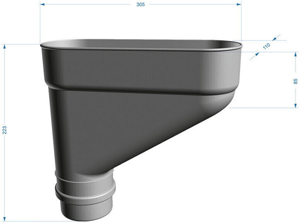 Коллектор Docke ПВХ Lux D141/100 мм Шоколад