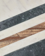 Сервировочная доска Saskia из белого, коричневого и зеленого мрамора