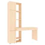 Стол письменный со стеллажом КарИВи 1512 Дуб Молочный Дуб Молочный