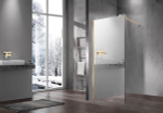 Душевая перегородка Волк-Ин (Walk-In) VSW-1H900MRG, 900*2000, брашированное золото, стекло зеркальное