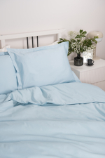 BLOOM Оксфорд Комплект постельного белья, сатин голубой