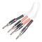 HeadMade Speaker Cable Silver flat Banana/Banana 1.5m