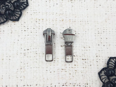 Бегунок для металлических молний, автомат Т5, тёмный никель