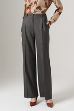 31096 Брюки женские (темно-серый полоска)