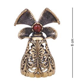 AM-4155 Колокольчик «Бант» (латунь, янтарь)