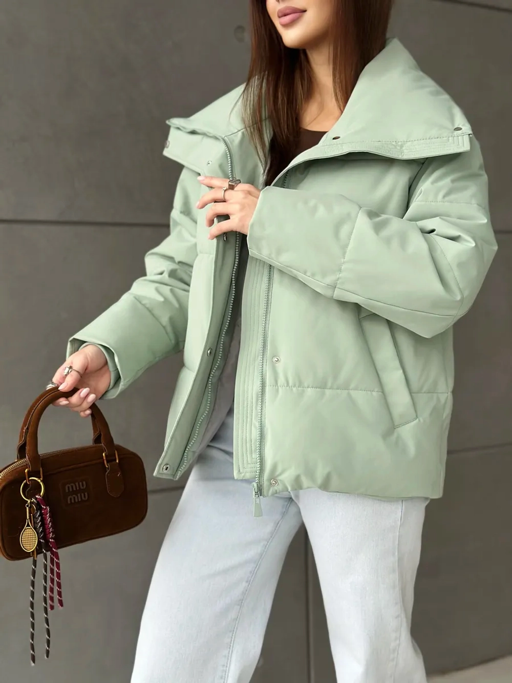 Куртка осенняя короткая без капюшона