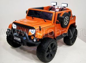 Детский электромобиль River Toys JEEP WRANGLER O999OO оранжевый