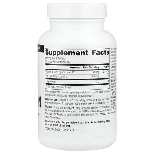 Source Naturals, L-триптофан, 90 таблеток