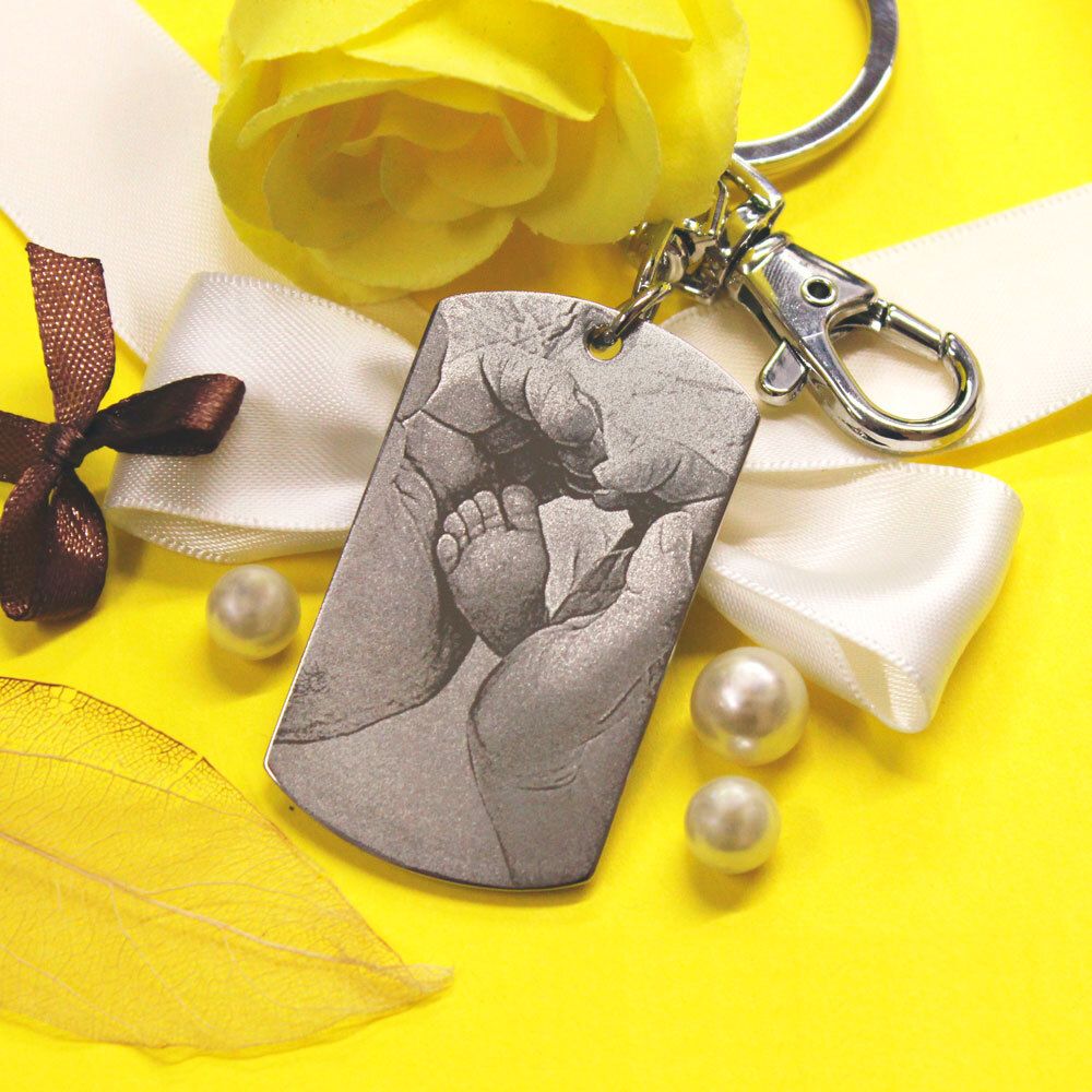 Брелок с гравировкой фотографии на заказ