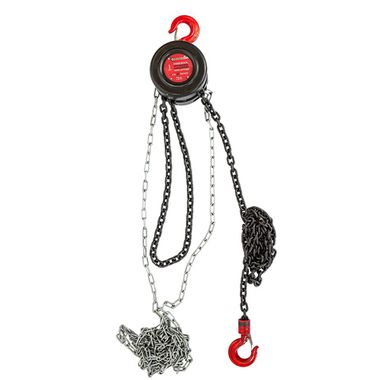 Лебедка механическая подвесная c фиксацией цепи натяжения, 1 т (длина цепи - 2,5м) FORCEKRAFT FK-TRC9010