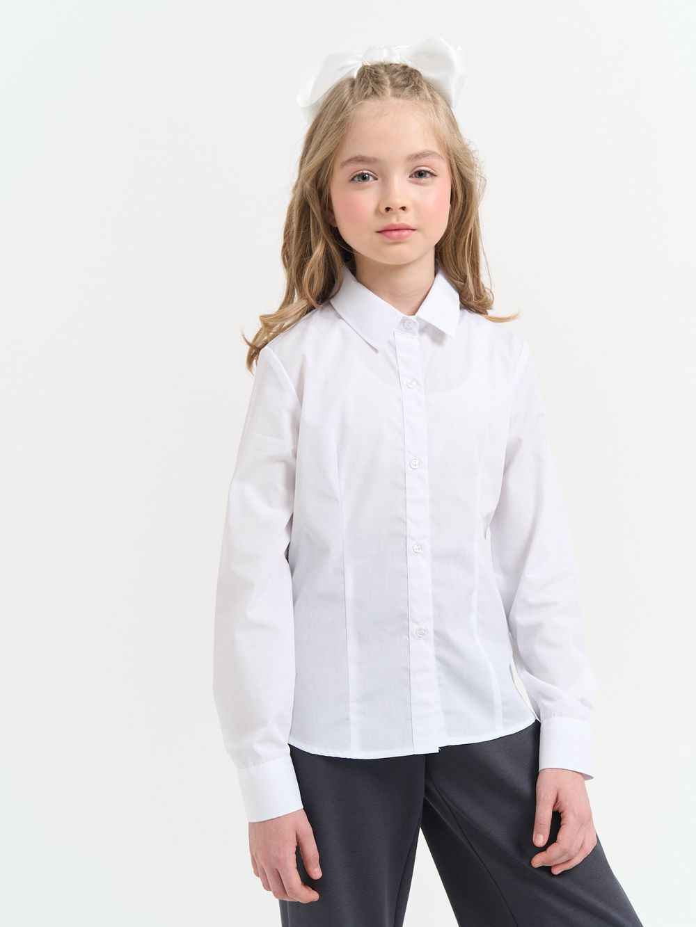 Рубашка "Белая" для девочки 7+