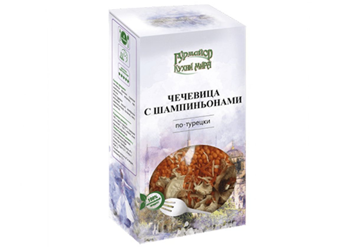 Чечевица с шампиньонами по-турецки, 210г