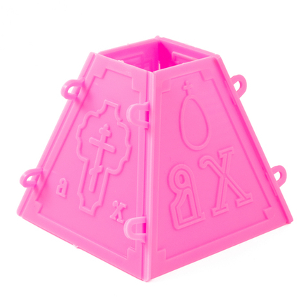 Форма д/кулича №3 пластик, разъемная