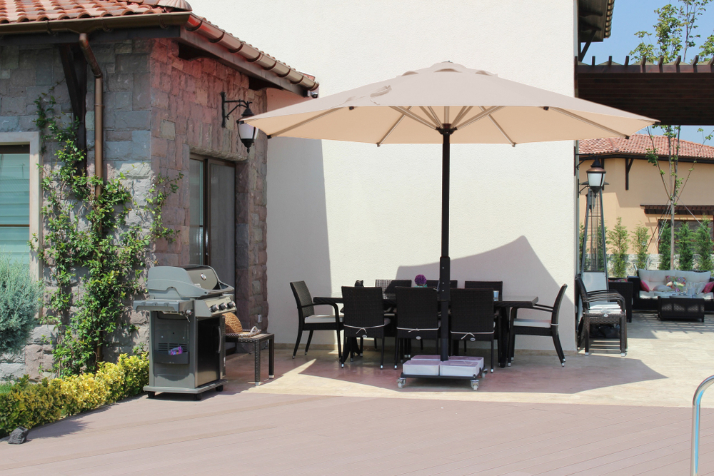 Зонт профессиональный Ø4 м Theumbrela Semsiye Evi Lux Telescopic, бежевый